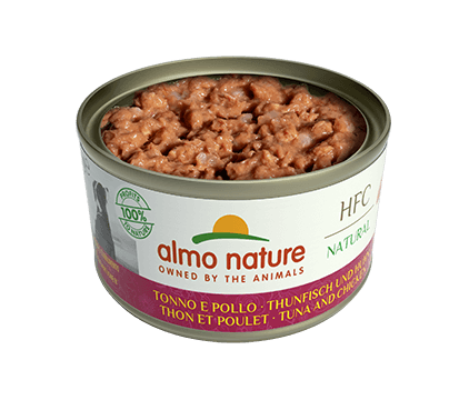 ALMO NATURE Dog HFC Can Natural Tuna/Chicken 95g