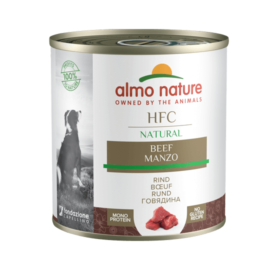 ALMO NATURE Dog HFC Can Natural Beef 290g