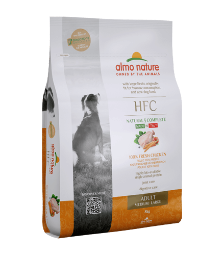 Cumpara  Hrană uscată - ALMO NATURE Dog HFC M-L Adult Chicken 8kg..