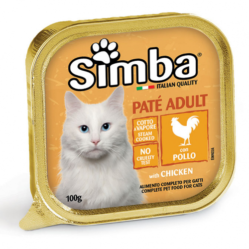 Cumpara  Hrană umedă - SIMBA CAT Pate with chicken 100gr...