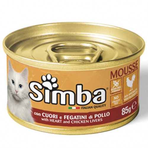 Cumpara  Pentru pisici - SIMBA CAT Pate with heart and chicken liver 8..