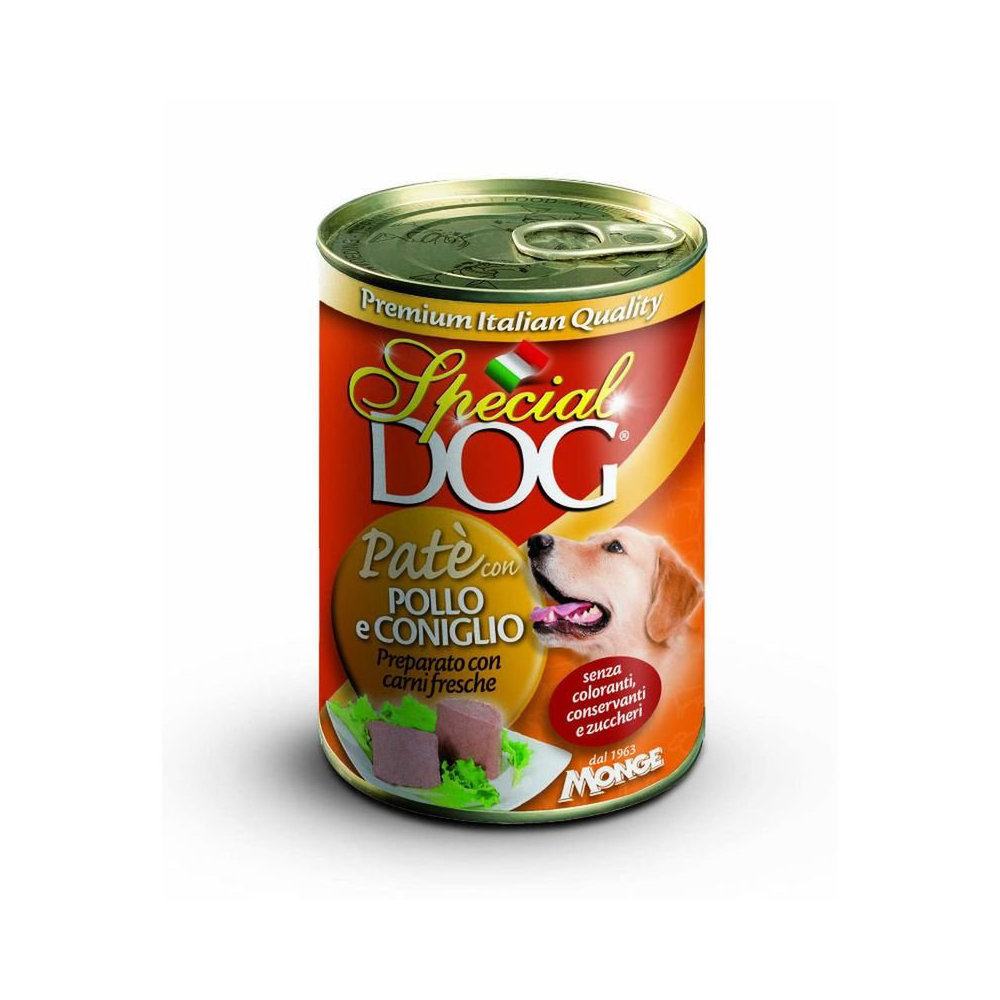 Cumpara  Hrană pentru câini - SPECIAL DOG Pate with chicken and rabbit 400g..
