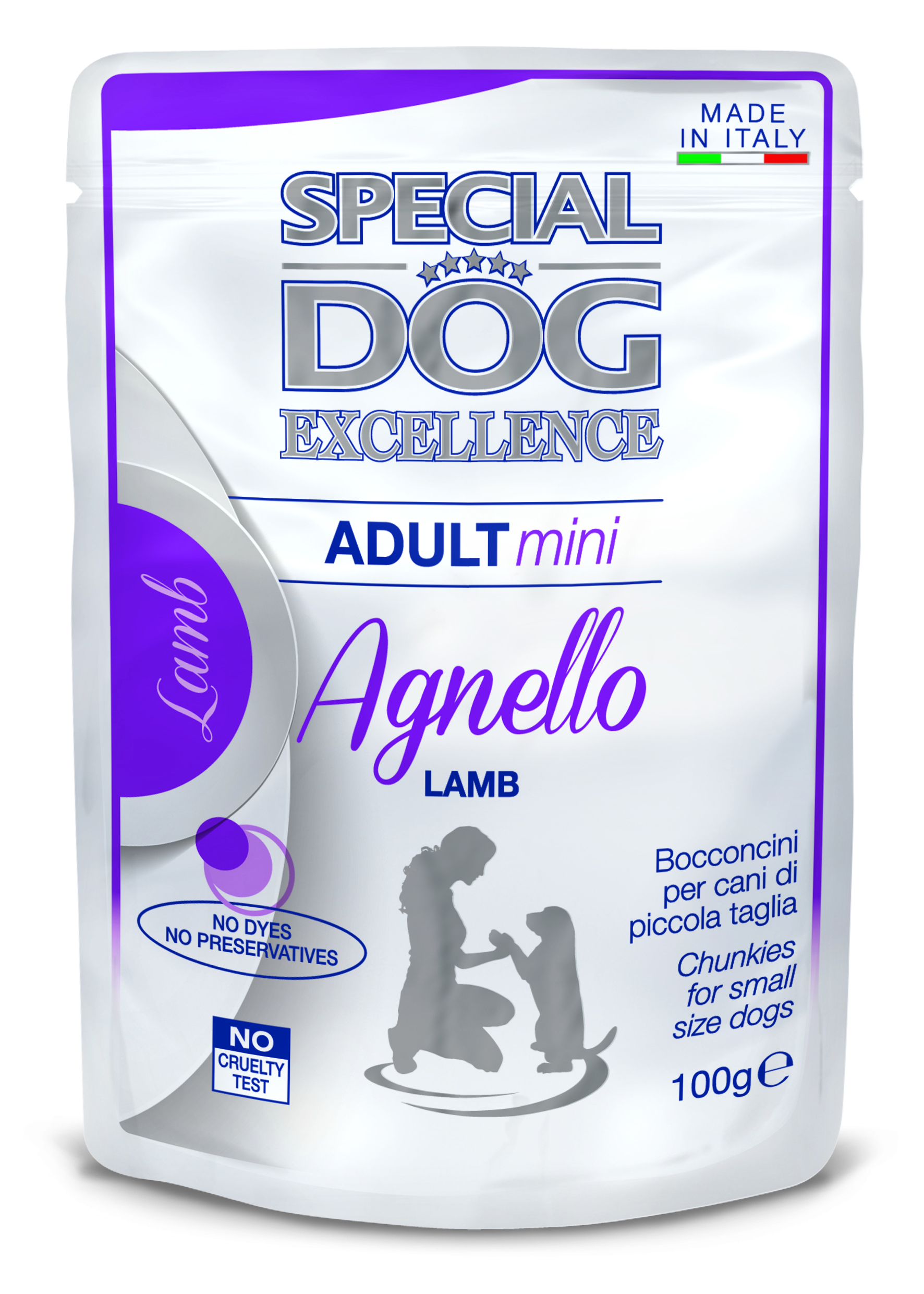 Cumpara  Hrană pentru câini - SPECIAL DOG EXC. POUCH MINI ADULT LAMB 100 gr..