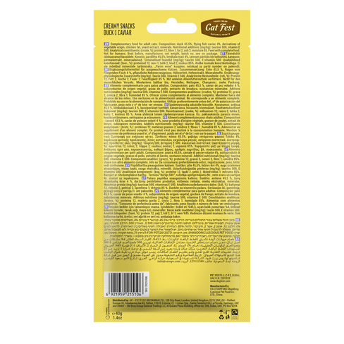 Cat Fest Creamy snacks with Duck and Caviar