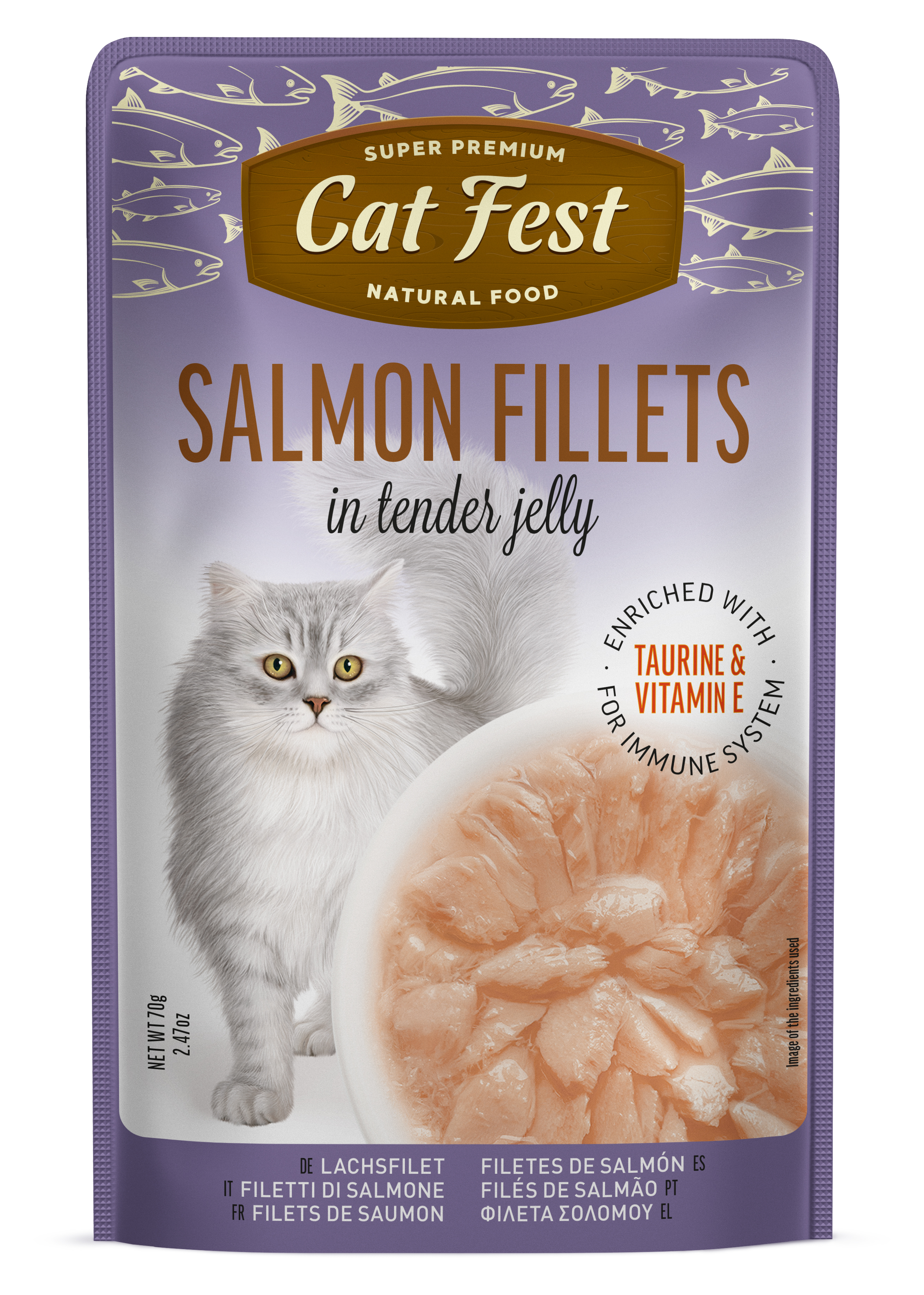 Fileuri de somon Cat Fest Pouch
