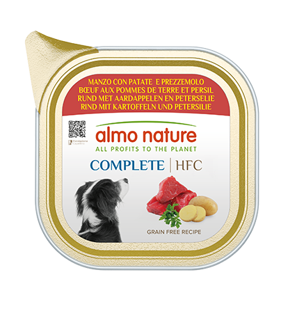 ALMO NATURE Dog HFC ALU Complete Beef/Potat/Parsley 150g