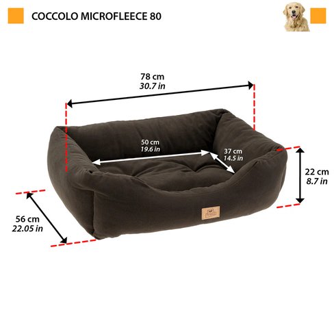 FERPLAST culcuș din material textil COCCOLO MICROFLEECE 80