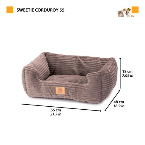 Canapea din material textil SWEETIE Corduroy