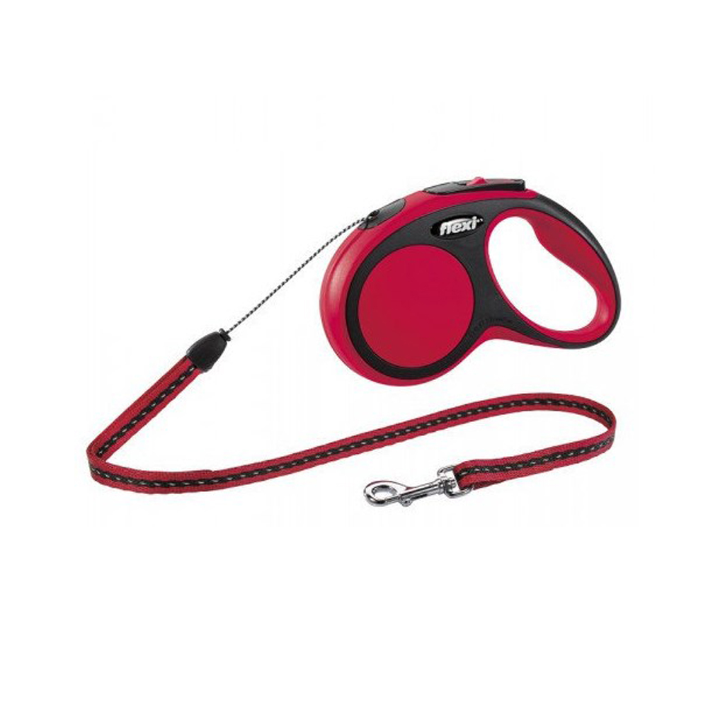 BEEZTEES Рулетка FLEXI NEW COMFORT Cord Red S 5m
