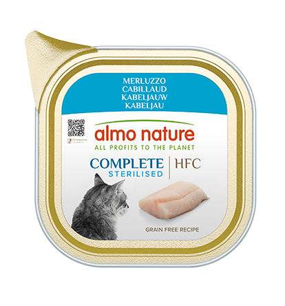 ALMO NATURE Cat HFC ALU Complete Sterilised Cod 85g