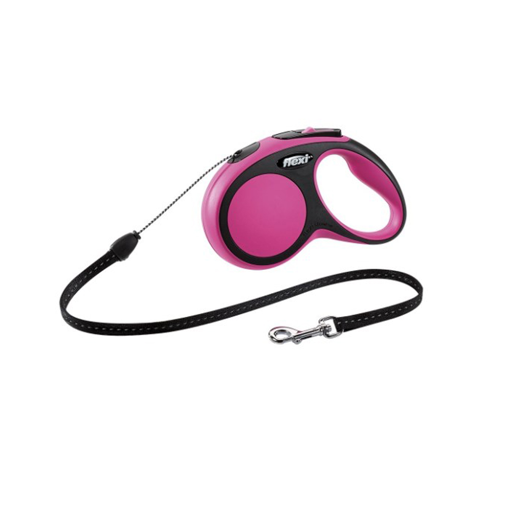 BEEZTEES Рулетка FLEXI NEW COMFORT Cord Pink S 8m