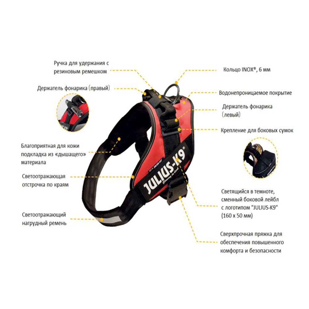 BEEZTEES  Шлейка K9 IDC Powerharness Size 1 ANT 63-85