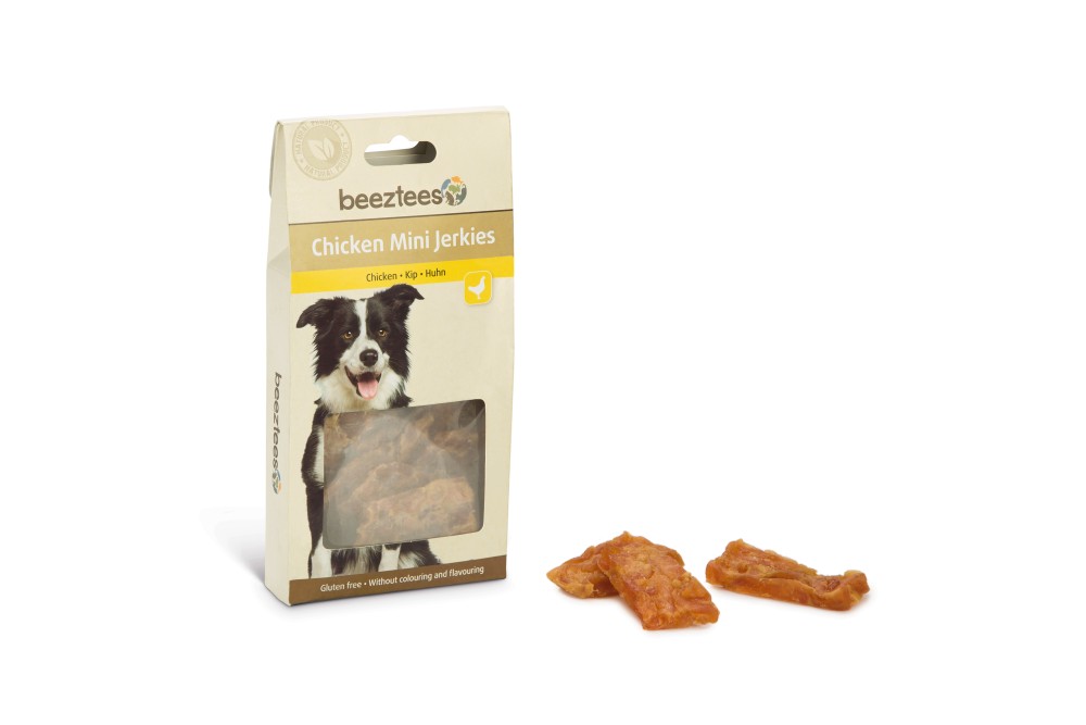 Cumpara  Carne și felii de mestecat - BEEZTEES HSN CHICKEN MINI JERKIES куриные лом..