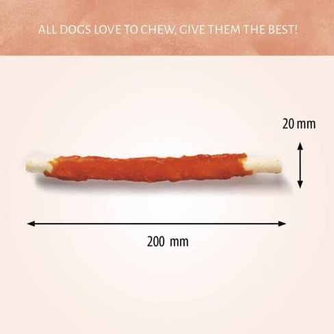Antos Raw Hide White + Chicken Roll 8″ 2 pcs
