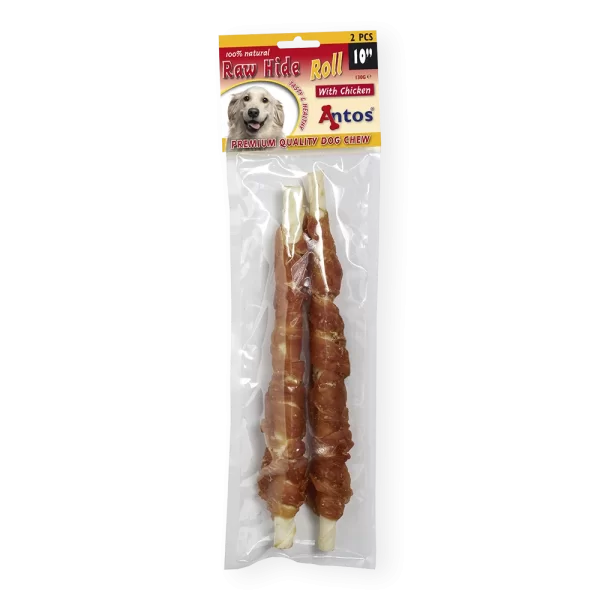 Antos Raw Hide White + Chicken Roll..