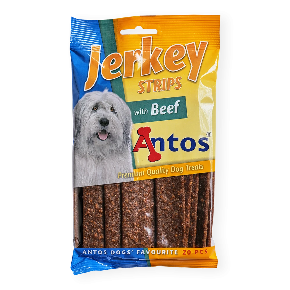 Antos Jerkey Strips Beef 20 pcs