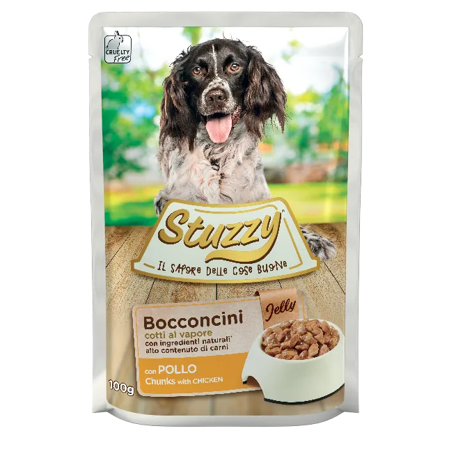 Cumpara  Hrană umedă pentru câini - STUZZY DOG CHUNKS Pouch Chicken 100gr..