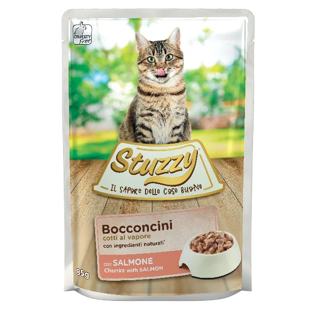 STUZZY CAT CHUNKS Pouch Salmon 85gr..
