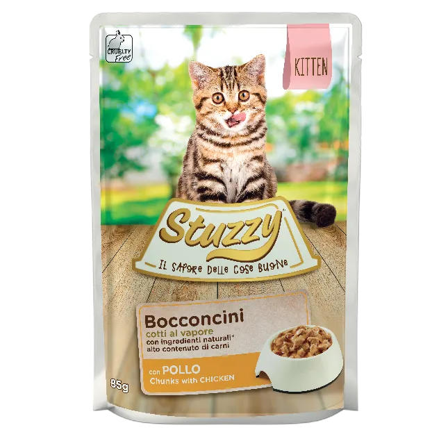 STUZZY CAT CHUNKS Pouch KITTEN Chic..