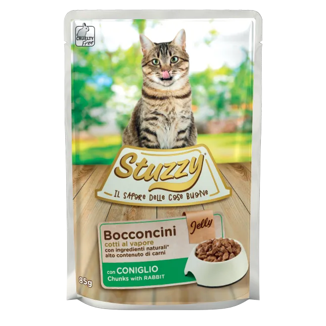 STUZZY CAT CHUNKS Pouch JELLY Rabbi..