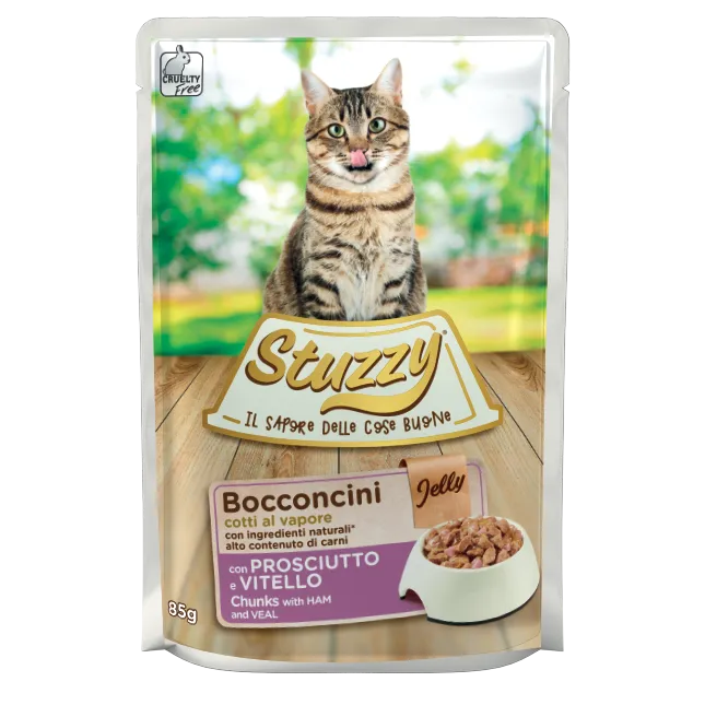STUZZY CAT CHUNKS Pouch JELLY Ham &..