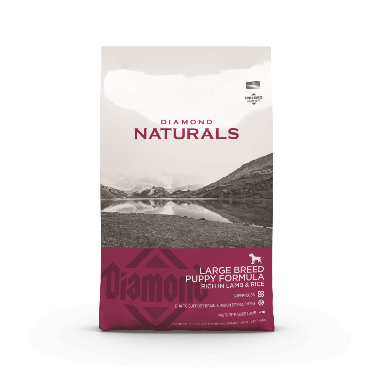 DIAMOND NATURALS DOG LARGE BREED PUPPY LAMB 15kg