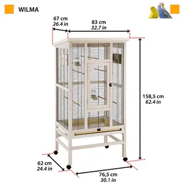 FERPLAST Volier din lemn WILMA