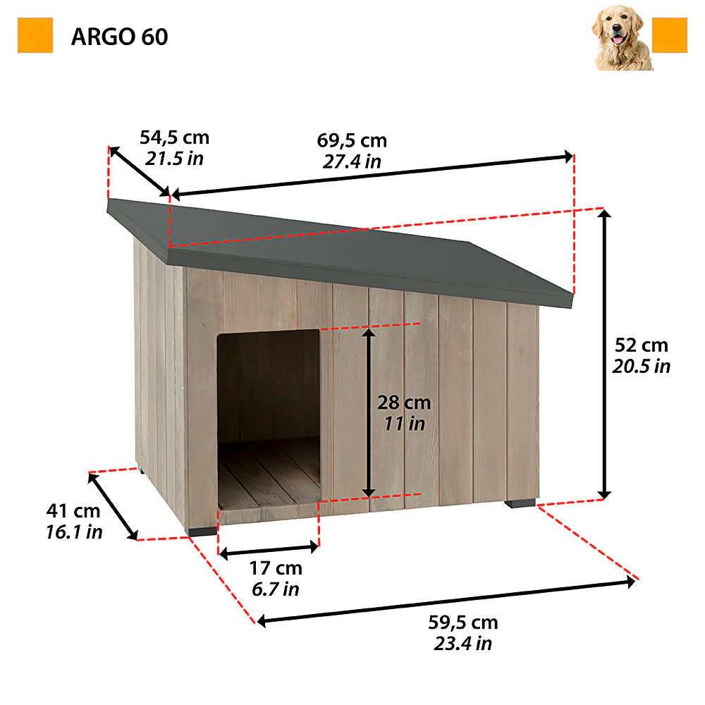 Будка деревянная  ARGO 60