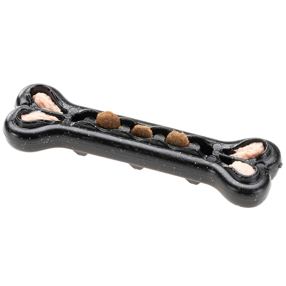 FERPLAST jucărie din cauciuc SMILE BONE M BLACK