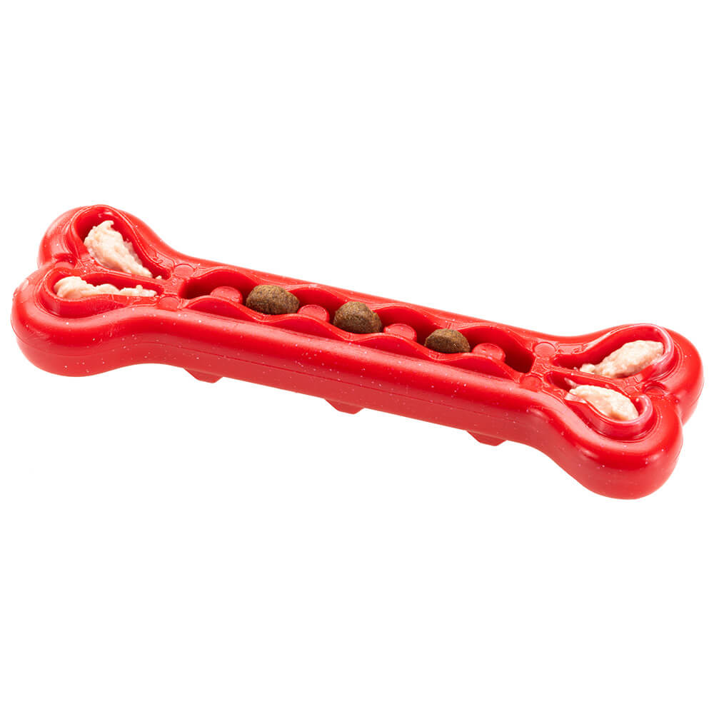 FERPLAST jucărie din cauciuc SMILE BONE M RED