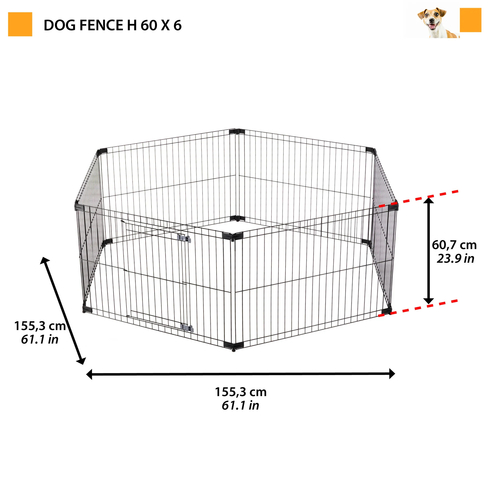 Вольер для собак Dog Fence 6x60