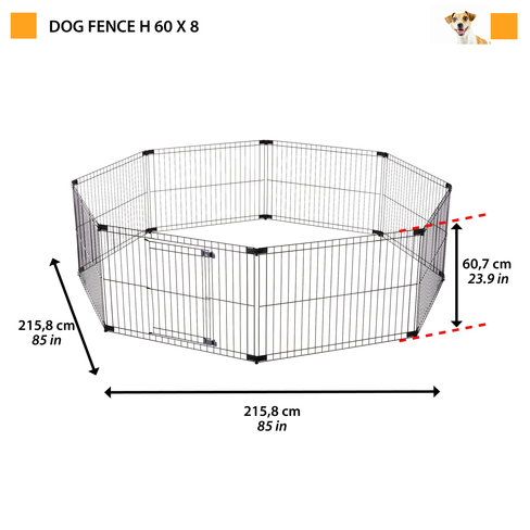 Вольер для собак Dog Fence 8x60