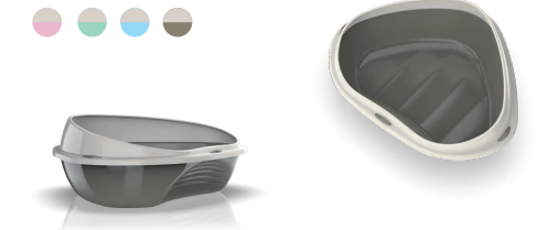GEORPLAST Лоток для кошек Shuttle Corner Big 58cm