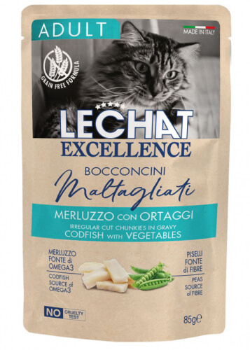 Cumpara  Pentru pisici - LECHAT EXCELLENCE POUCH CHUNKIES ADULT Cod Fi..