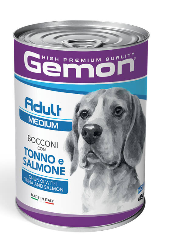 GEMON  DOG  MEDIUM ADULT TUNA/SALMON 415g