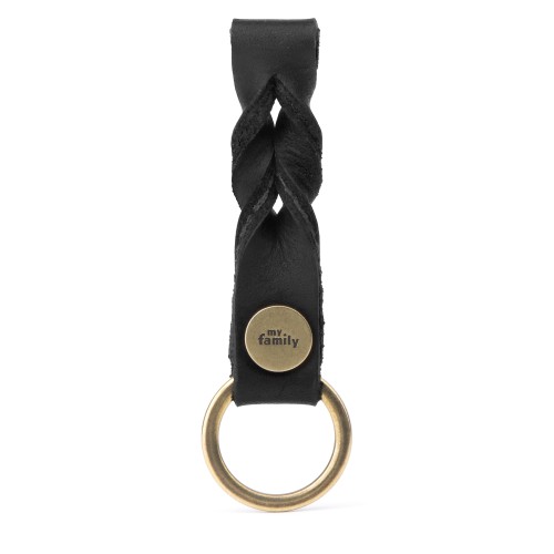 Breloc BLACK KEYRING ASCOT ENGLISH BRASS..