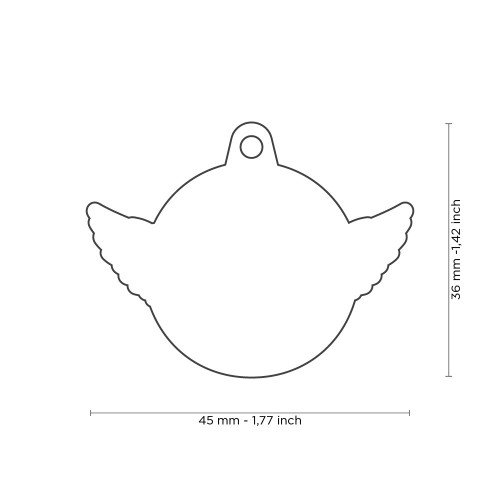 Медальон WINGED SKULL BRONX