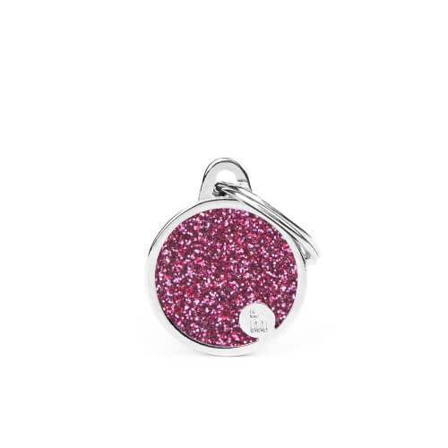 Medalion CERCHIO S GLITTER ROSA SHINE