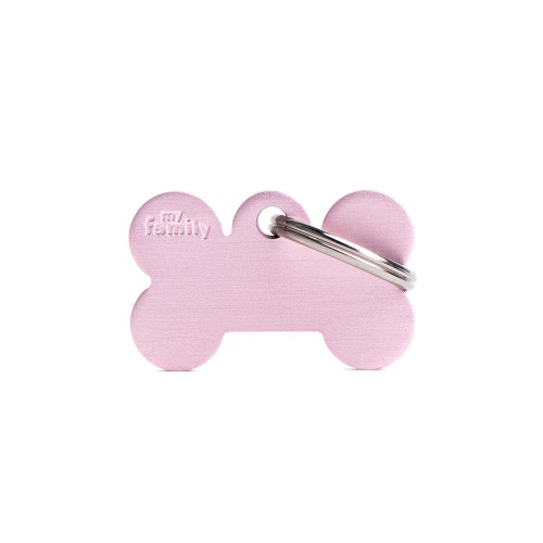 Medalion SMALL BONE ALUMINUM PINK