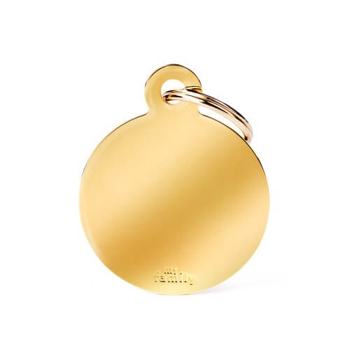 Medalion BIG ROUND GOLDEN BRASS