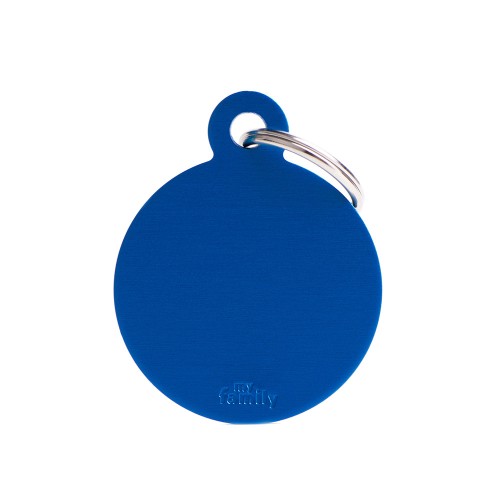 Medalion BIG ROUND ALUMINUM BLUE