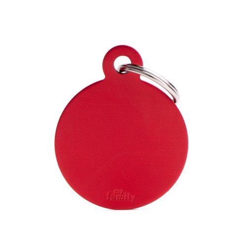 Medalion BIG ROUND ALUMINUM RED