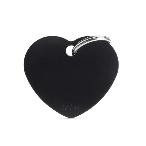 Medalion BIG HEART ALUMINUM BLACK