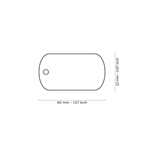 Медальон MILITARY SMALL