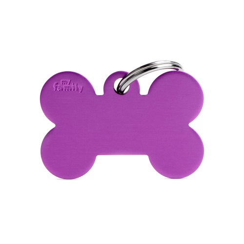 Medalion SMALL BONE ALUMINUM PURPLE