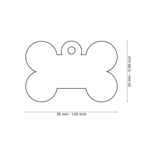 Medalion BIG BONE ALUMINUM GREY