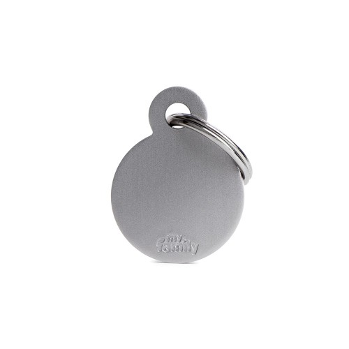 Medalion SMALL ROUND ALUMINUM GREY