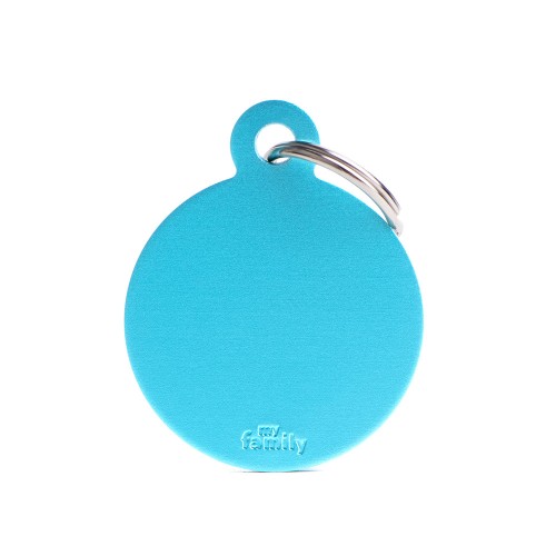 Medalion BIG ROUND ALUMINUM LIGHT BLUE