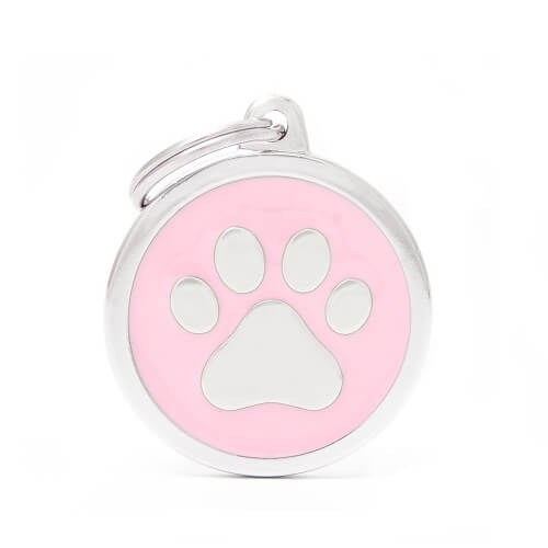 Medalion PINK BIG CIRCLE PAW