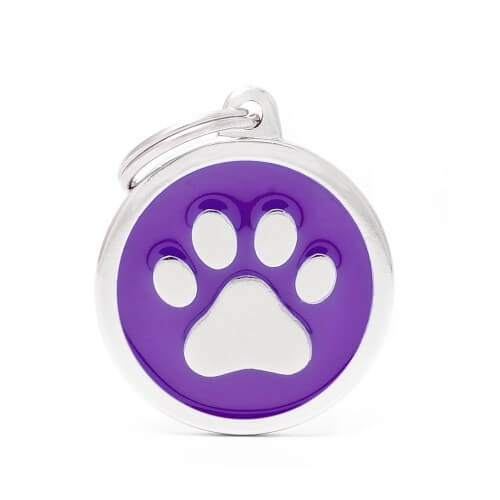 Medalion PURPLE BIG CIRCLE PAW